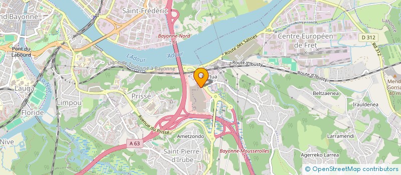 localisation de l'entreprise RAVAM à SAINT-PIERRE-D'IRUBE