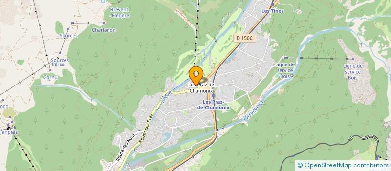 localisation de l'entreprise RAVANEL ET CO à CHAMONIX-MONT-BLANC