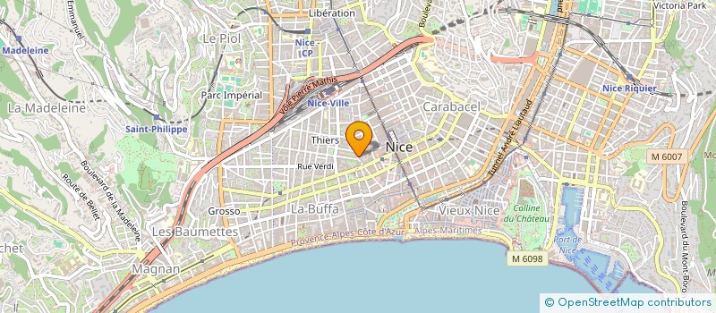localisation de l'entreprise RAVANOR à NICE