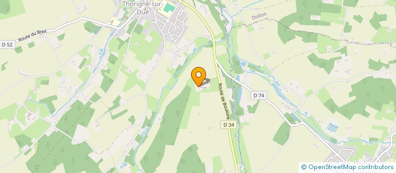 localisation de l'entreprise RAVAUD MENUISERIE  THORIGNE-SUR-DUE