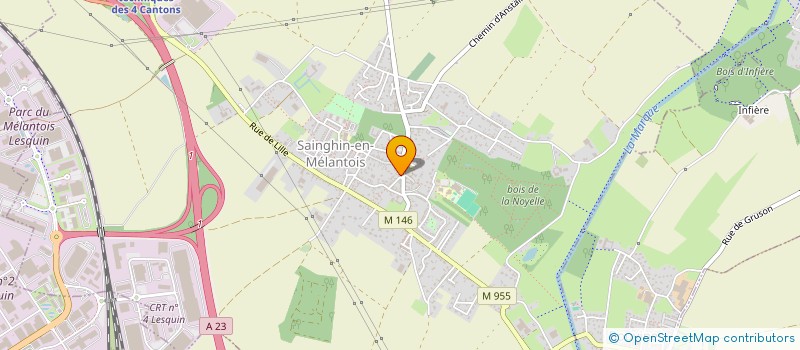 localisation de l'entreprise RAVAUT  SAINGHIN-EN-MELANTOIS