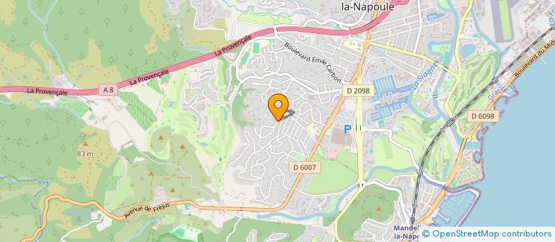 localisation de l'entreprise RAVAUTE IMMOBILIER à MANDELIEU-LA-NAPOULE