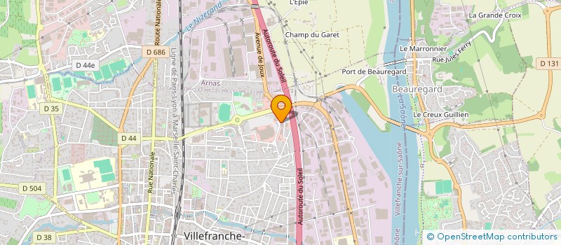 localisation de l'entreprise RAVAUX INVEST  GUEUGNON