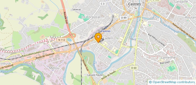 localisation de l'entreprise RAVE'A SOLIDARITE POLYNESIE  CASTRES