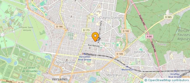 localisation de l'entreprise RAVE FEED à VERSAILLES