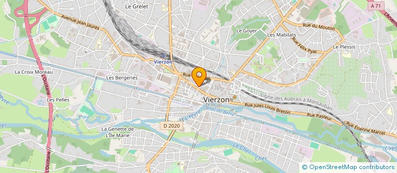 localisation de l'entreprise RAVEAU FORESTIER à VIERZON