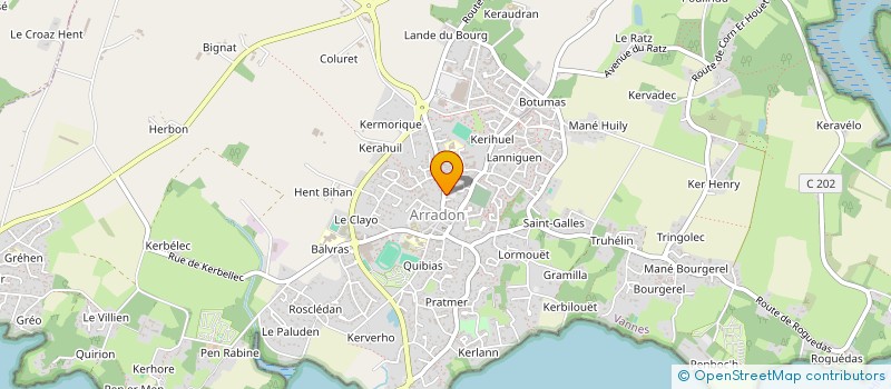 localisation de l'entreprise RAVEL  ARRADON