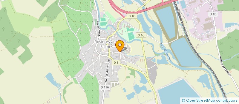 localisation de l'entreprise RAVEL  ROSIERES-AUX-SALINES