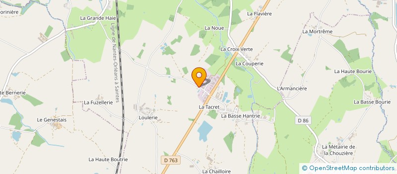 localisation de l'entreprise RAVELEAU ALEXIS SARL  LA BERNARDIERE