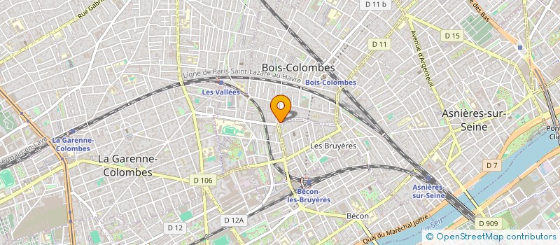 localisation de l'entreprise RAVELLO 72 à BOIS-COLOMBES