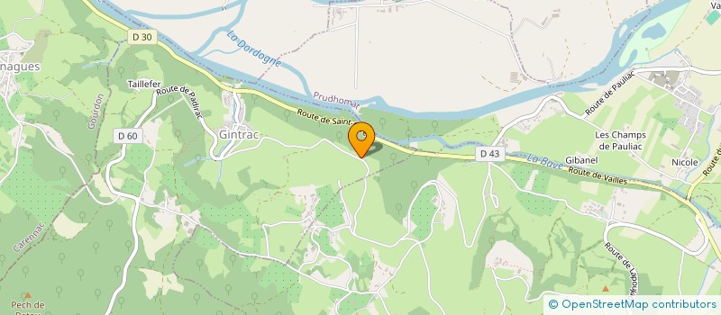 localisation de l'entreprise RAVELLO  GINTRAC