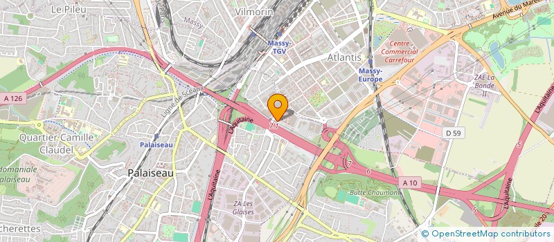 localisation de l'entreprise RAVELYS à PALAISEAU