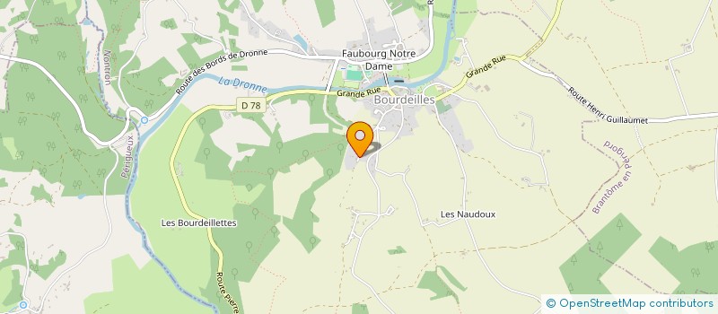 localisation de l'entreprise RAVENALA 69  BOURDEILLES