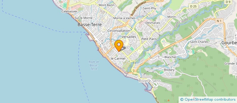 localisation de l'entreprise RAVENALLA à BASSE-TERRE