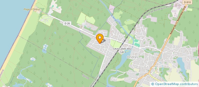 localisation de l'entreprise RAVENSTATE à ONDRES