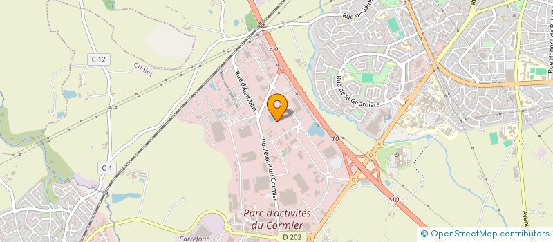 localisation de l'entreprise RAVEO à CHOLET