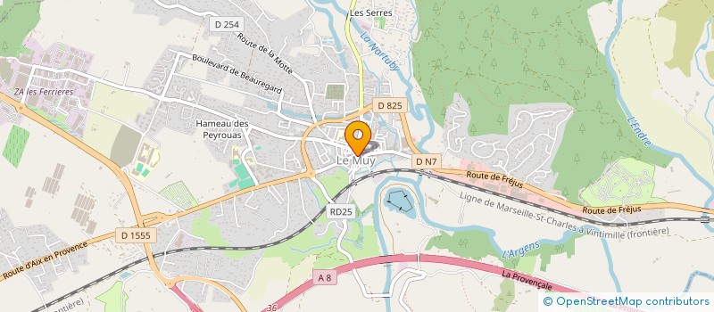 localisation de l'entreprise RAVERO  LE MUY