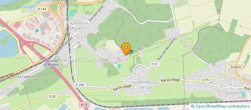 localisation de l'entreprise RAVET CARPENTIER  TOURVILLE-LA-RIVIERE