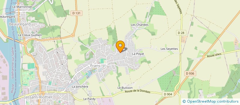 localisation de l'entreprise RAVET DC à FRANS