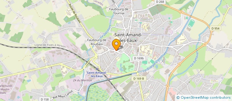 localisation de l'entreprise RAVEZ CONSTRUCTION à SAINT-AMAND-LES-EAUX