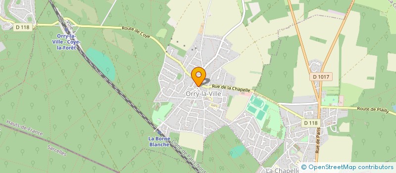localisation de l'entreprise RAVH à ORRY-LA-VILLE
