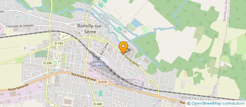 localisation de l'entreprise RAVI  ROMILLY-SUR-SEINE