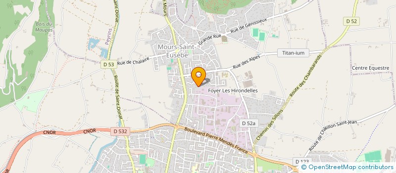 localisation de l'entreprise RAVI PROPRETE & SERVICES ASSOCIES à MOURS-SAINT-EUSEBE