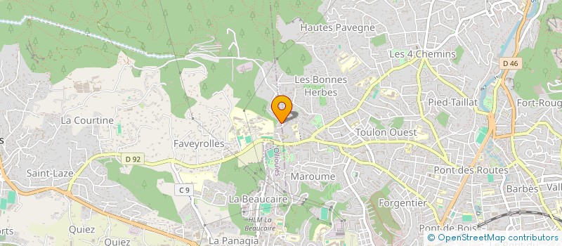 localisation de l'entreprise RAVIA  OLLIOULES