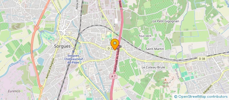 localisation de l'entreprise RAVIER SA  SORGUES