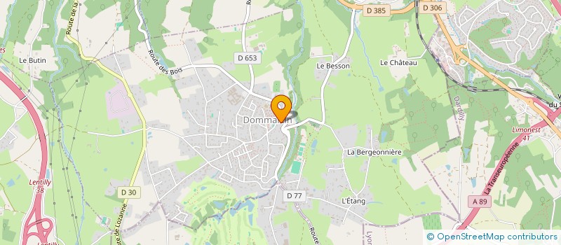 localisation de l'entreprise RAVIER SERVICES ESPACES VERTS  DOMMARTIN