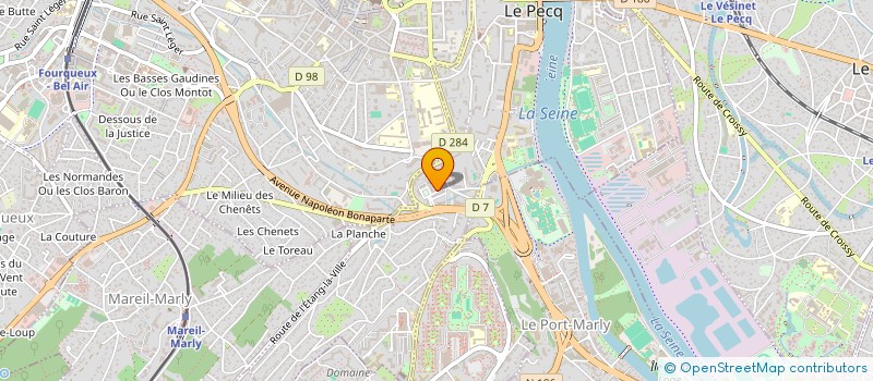 localisation de l'entreprise RAVIGNOT ET FILS PEINTURE  LE PECQ