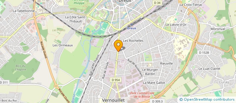 localisation de l'entreprise RAVIL à DREUX