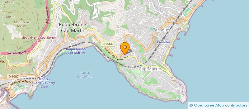 localisation de l'entreprise RAVINALA à ROQUEBRUNE CAP MARTIN