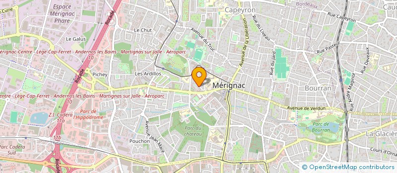 localisation de l'entreprise RAVINALA à MERIGNAC