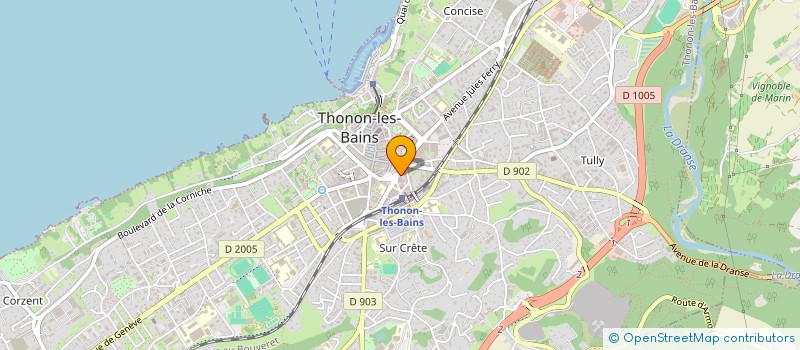 localisation de l'entreprise RAVINALA à THONON-LES-BAINS