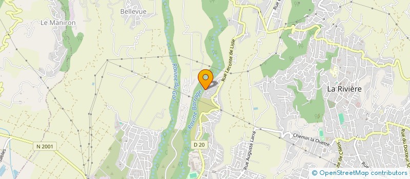 localisation de l'entreprise RAVINE BLEUE  SAINT-LOUIS