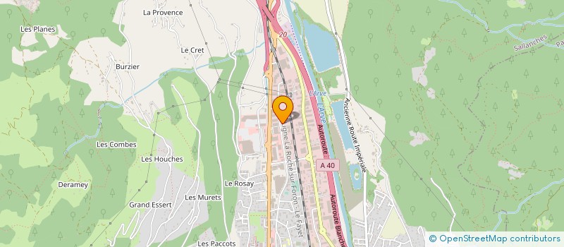 localisation de l'entreprise RAVINET DECOLLETAGE à SALLANCHES