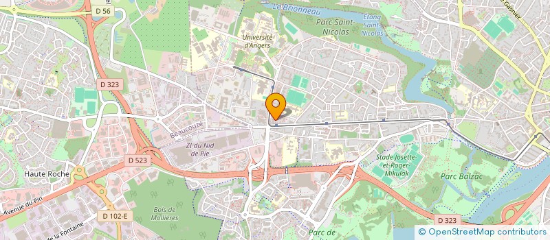 localisation de l'entreprise RAVINTSARA à ANGERS