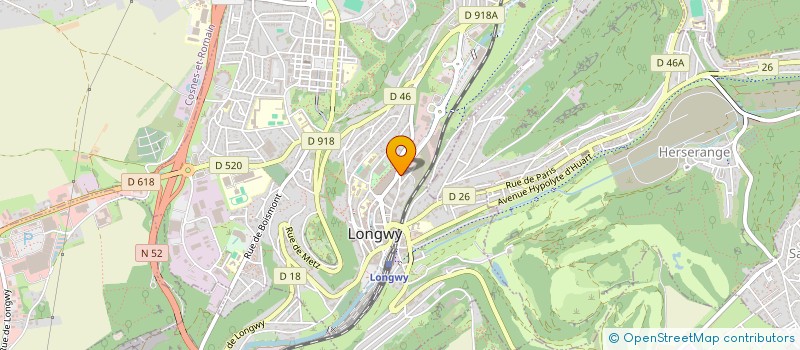 localisation de l'entreprise RAVIVE SOURIRE à LONGWY