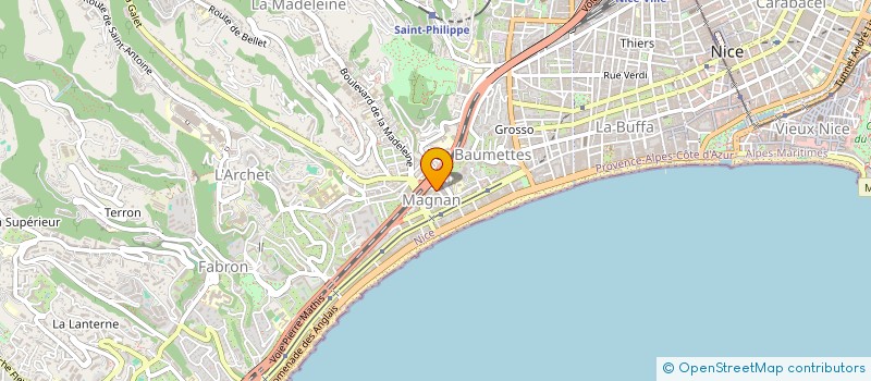 localisation de l'entreprise RAVIVER LA FLAMME à NICE