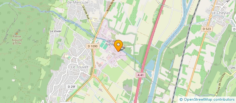 localisation de l'entreprise RAVIX T.P. à LE TOUVET