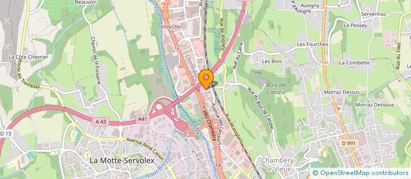localisation de l'entreprise RAVOIRE SCOP à CHAMBERY