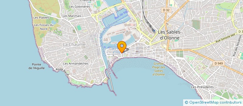 localisation de l'entreprise RAVON à LES SABLES D'OLONNE