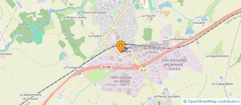 localisation de l'entreprise RAVON à LES ACHARDS