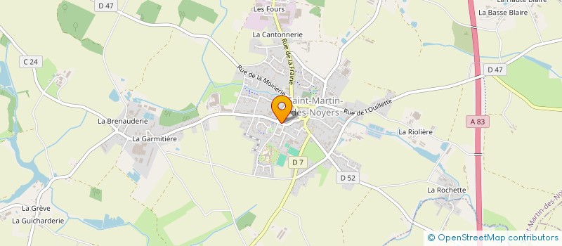 localisation de l'entreprise RAVON  SAINT-MARTIN-DES-NOYERS