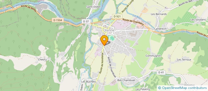 localisation de l'entreprise RAVOUX  YENNE