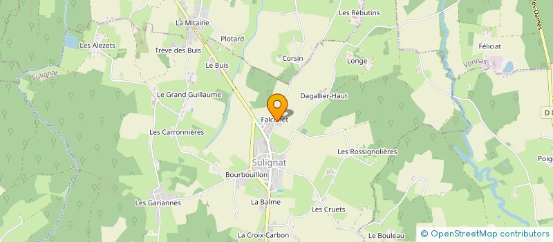 localisation de l'entreprise RAVOUX FRERES PEINT PLATRERIE à SULIGNAT