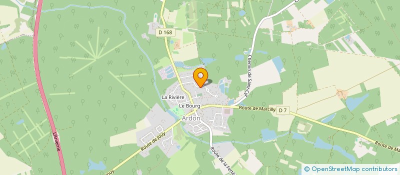 localisation de l'entreprise RAW à ARDON