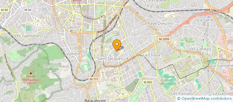 localisation de l'entreprise RAW KORP  CLERMONT-FERRAND