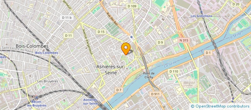 localisation de l'entreprise RAW PROPERTIES HLG  ASNIERES-SUR-SEINE